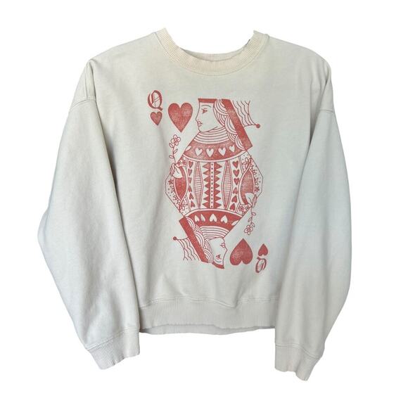 AE Valentine's Day Graphic Relaxed Crew Neck Women's Sweatshirt Size Small - Picture 5 of 10